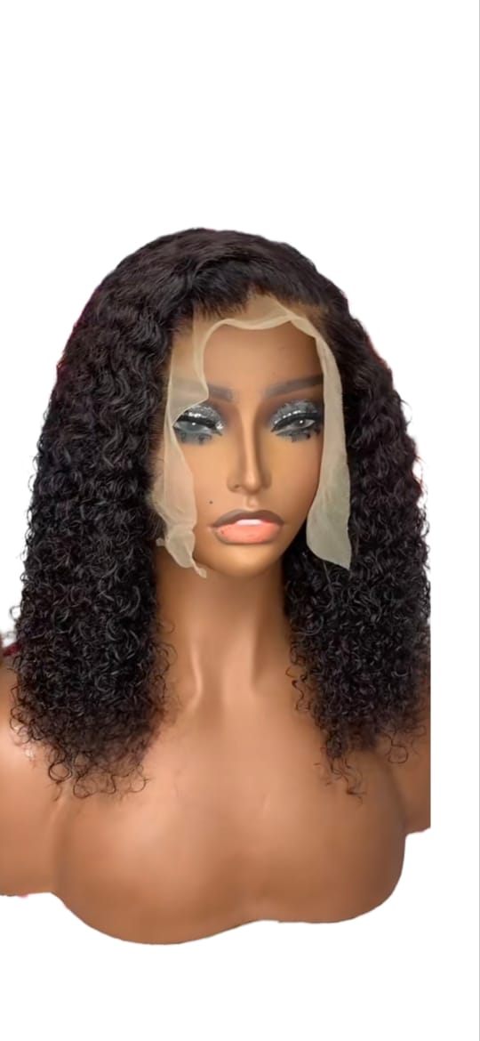 Jerry Curly  13×4 glueless full frontal Wig