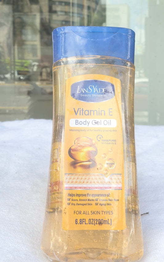 Lansyade Vitamin E Body Gel Oil – Hydrating & Skin Repair Formula
