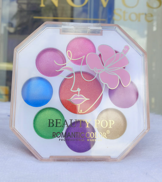 Beauty Pop Romantic Color Eyeshadow Palette – Vibrant & Shimmery 🎨✨